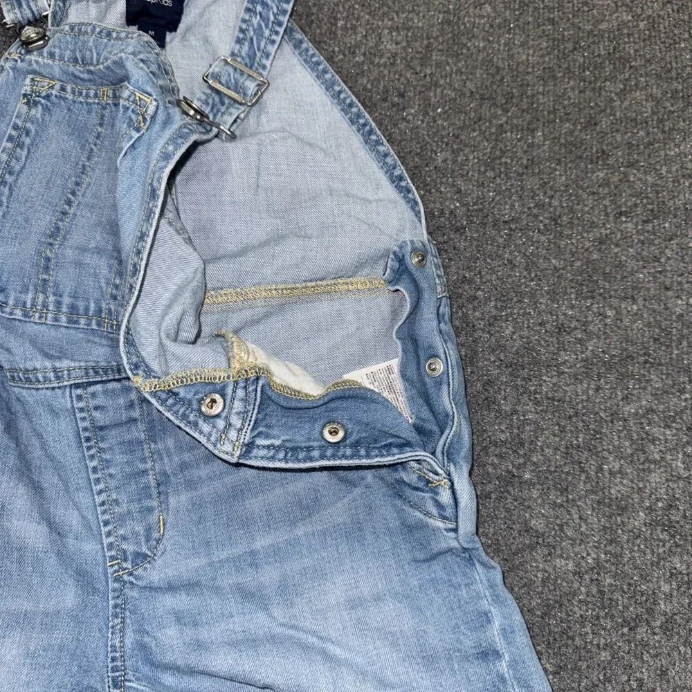Gap Kids Girls Denim Shortalls Overalls Size M  Light Wash Summer Casual Cute